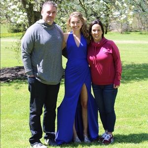 Royal blue prom dress